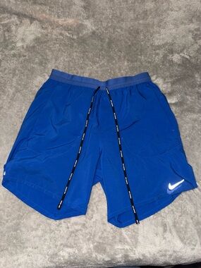 Nike Men’s Royal Blue Athletic Shorts with Black Drawcord